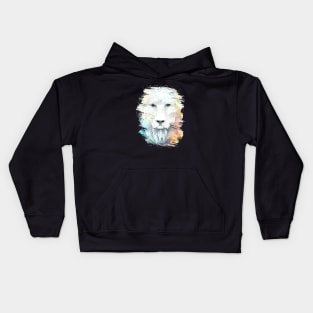 Lion Wild Animal Nature Watercolor Art Painting Kids Hoodie